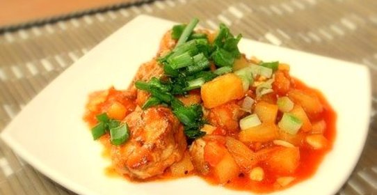 Рыба по-тайски в кисло-сладком соусе