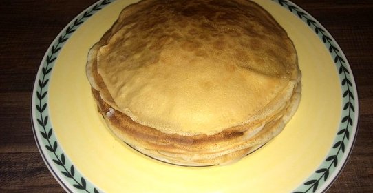 Заварные блинчики на молоке