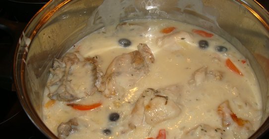 Курица в вине