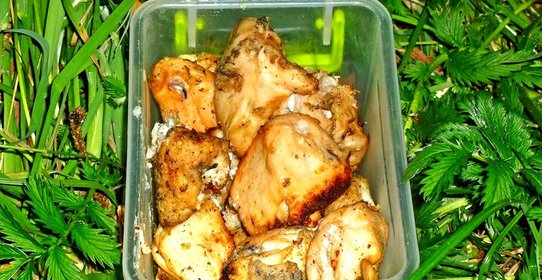 Куриный шашлык в маринаде из киви