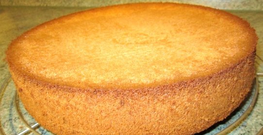 Ванильный бисквит для торта