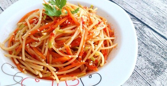 Спагетти с кабачком