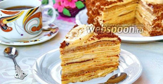 Блинный торт с бананом