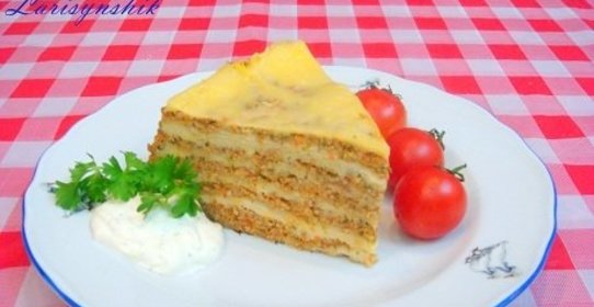 Лазанья с лавашом в мультиварке