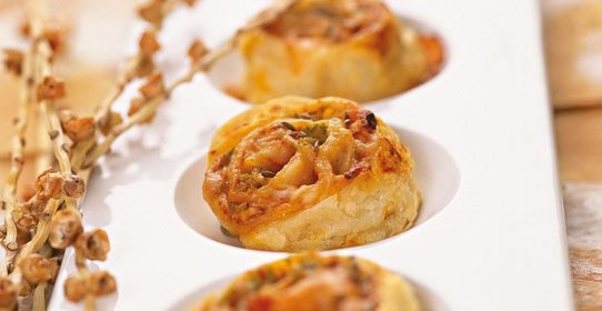 Острое печенье Сырные завитки