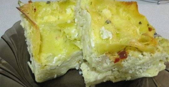 Лазанья с творогом