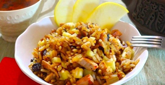 Рис с бужениной