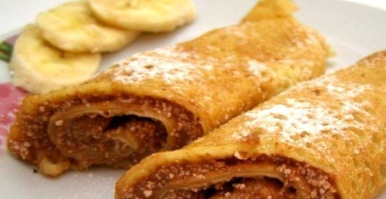 Блинчики из банана и яйца