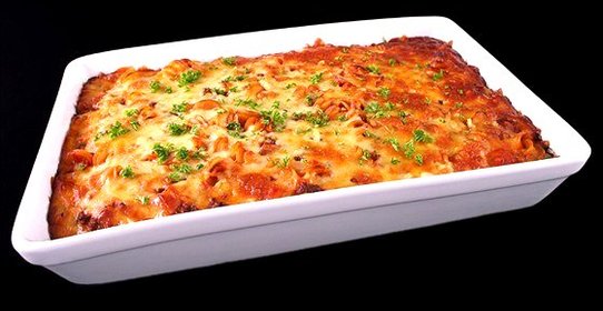 Макароны, запеченные с мясом