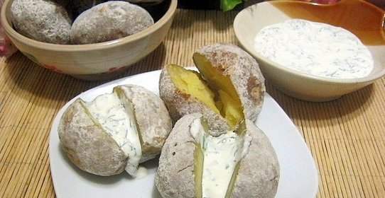 Картошка, запеченная в золе