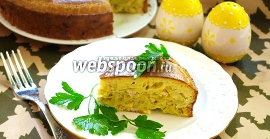 Капустный пирог с курицей