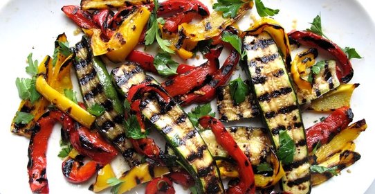 Овощи гриль в микроволновке