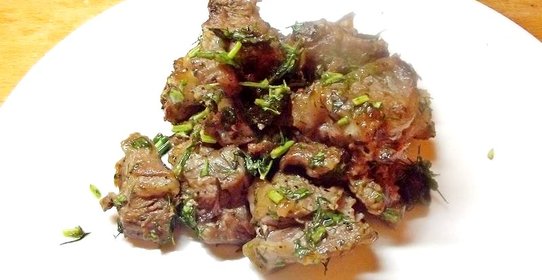 Баранина с заправкой из трав