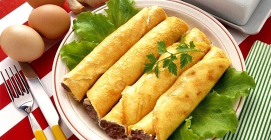 Блинчики с фаршем