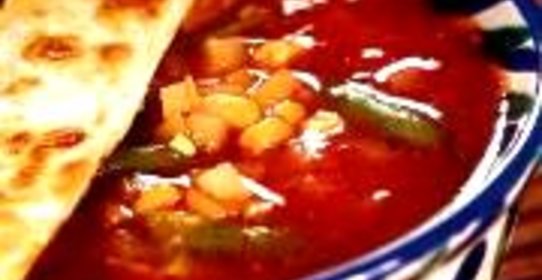 Мексиканский суп с тортильями