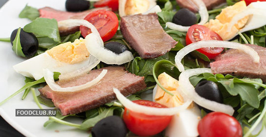 Салат с говядиной