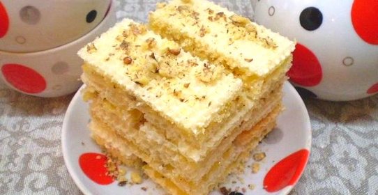 Вафли с медом и грецкими орехами