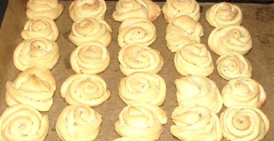 Творожное печенье с сахаром