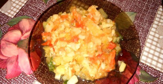 Рагу с цветной капустой и картошкой