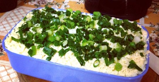 Салат «Мимоза» легкий