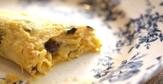 Омлет с черным трюфелем