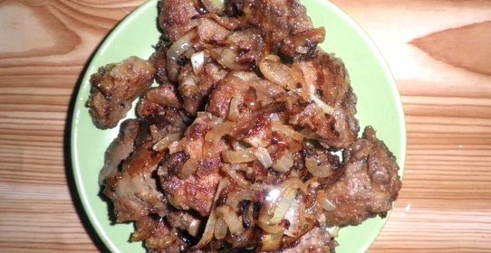 Жареная куриная печень в муке