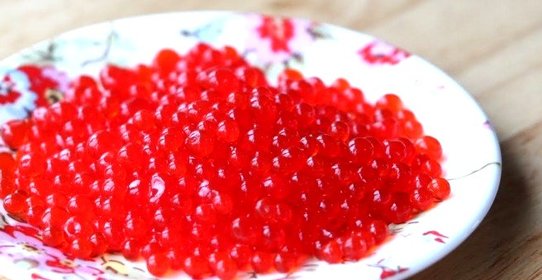 Икра из желатина для торта