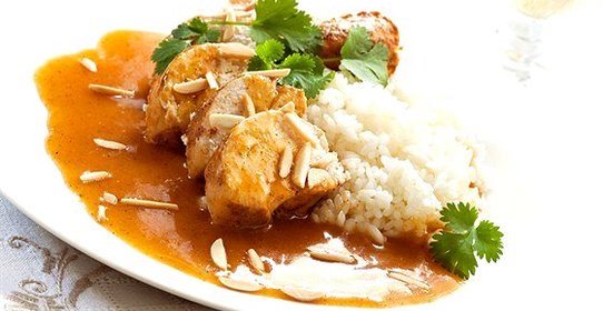 Цыпленок с абрикосовым компотом