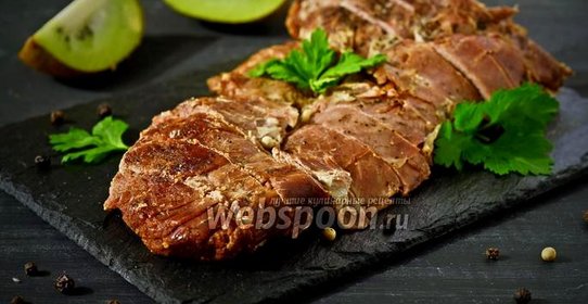 Баранина в маринаде из киви в мультиварке