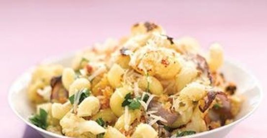 Паста с цветной капустой и петрушкой