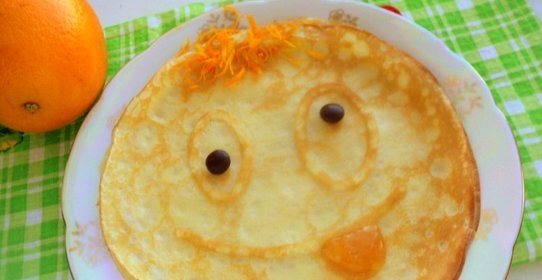 Веселые апельсиновые блины