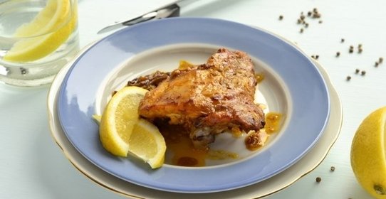 Курица с йогуртом и лимоном