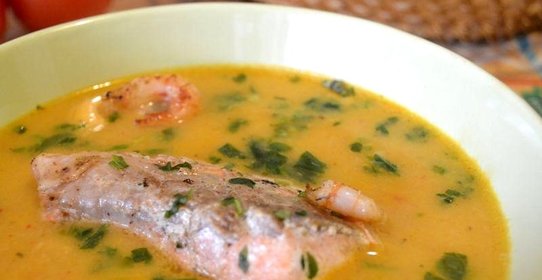 Рыбный суп с овощами