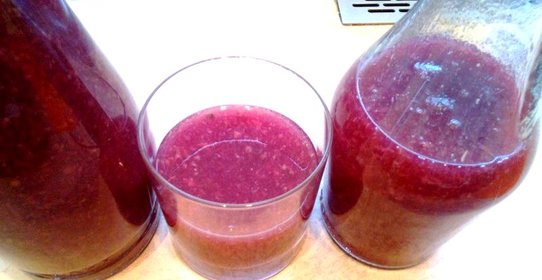 Кисель из черной смородины и бананов