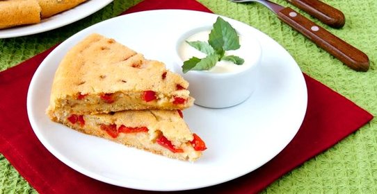 Имбирный пирог с овощами