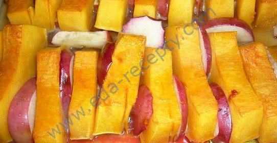 Запеченная тыква с медом