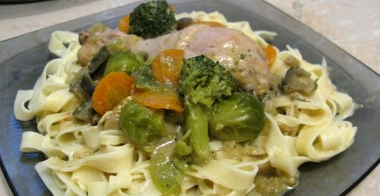 Курица с брокколи в мультиварке