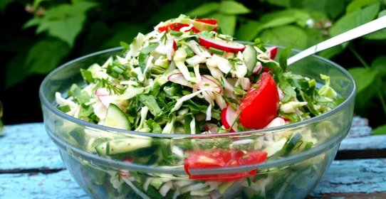 Овощной салат Здравствуй лето!