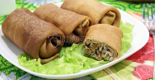 Блины с рыбой