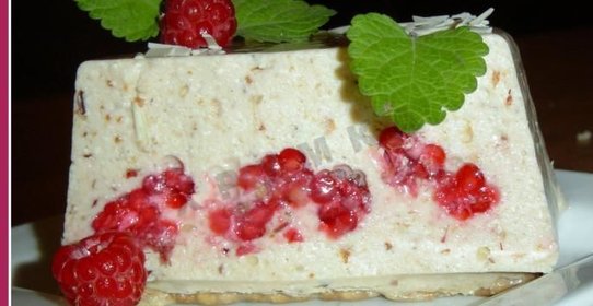 Торт творожный с желатином ягодами