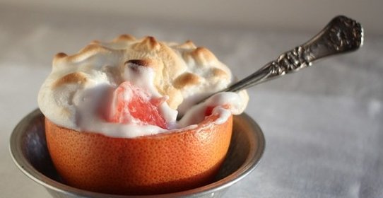 Грейпфрут под безе