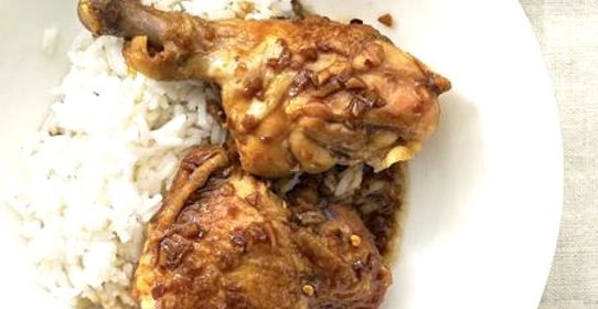 Курица с чесноком