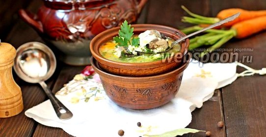 Суп из рыбных консервов с пшеном