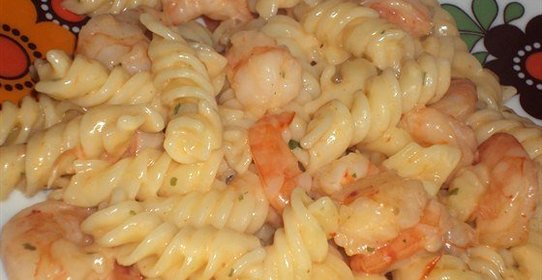 Спагетти с креветками по‑креольски