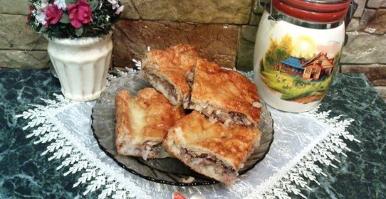 Рыбный пирог из сайры