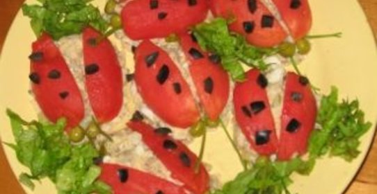 Салат Божьи коровки