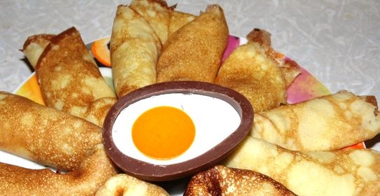 Блинчики с вареной сгущенкой