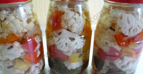 Маринованная цветная капуста на зиму в банках