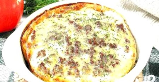 Мусака с фаршем и овощами