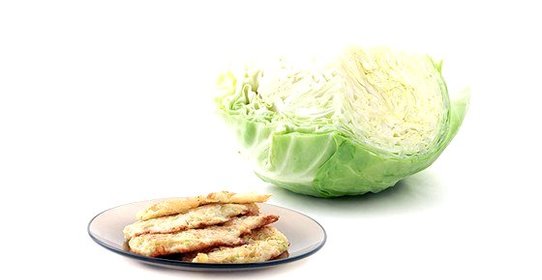 Капустные оладьи с манкой